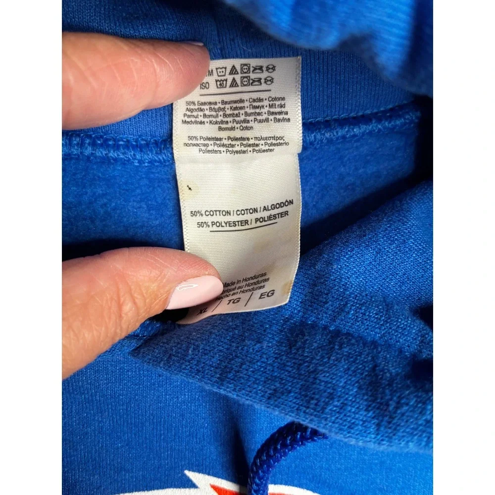 Gildan‎ Boise State Broncos Hoodie Mens XL Blue Heavy Blend NCAA Sweatshirt - Picture 4 of 11